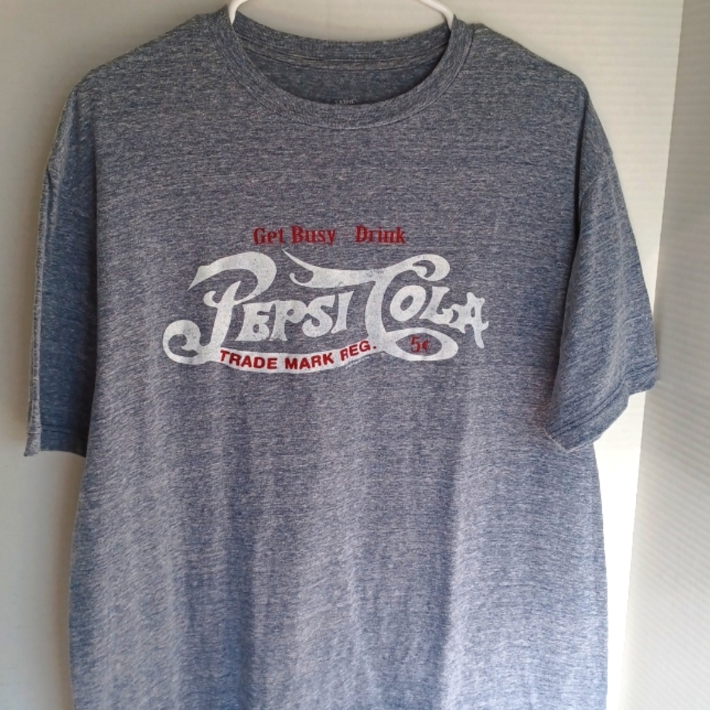 Pepsi Cola T SHIRT  LG   Gray